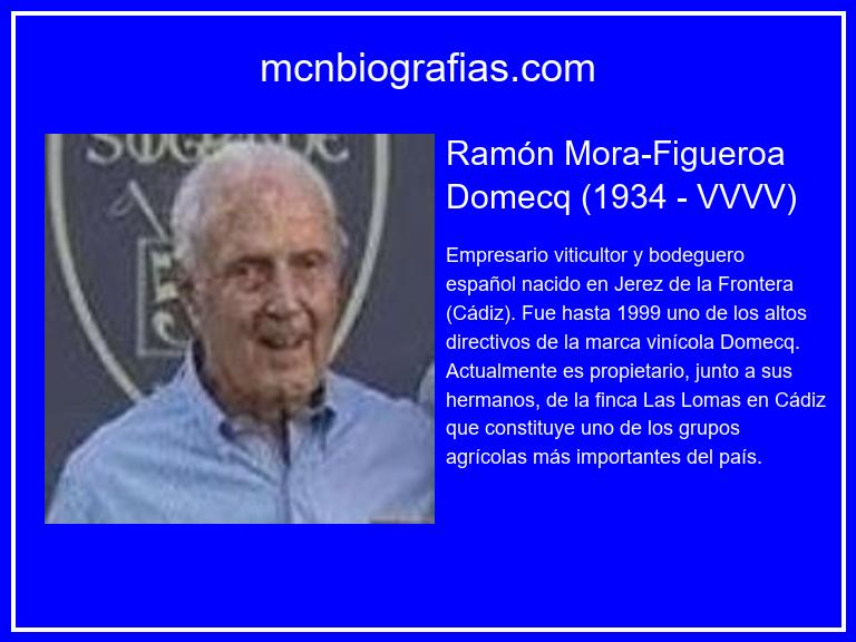 Ramón Mora-Figueroa Domecq empresario viticultor