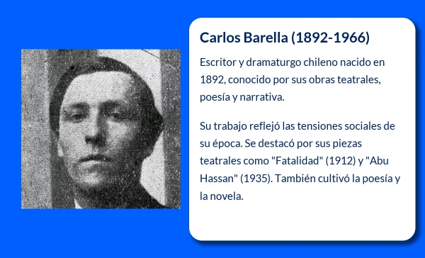 biografía de carlos Barella, escritor y dramaturgo chileno