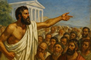 Aristorio de Maratón (¿-322 a. C.). El orador ateniense que desafió al poder macedónico