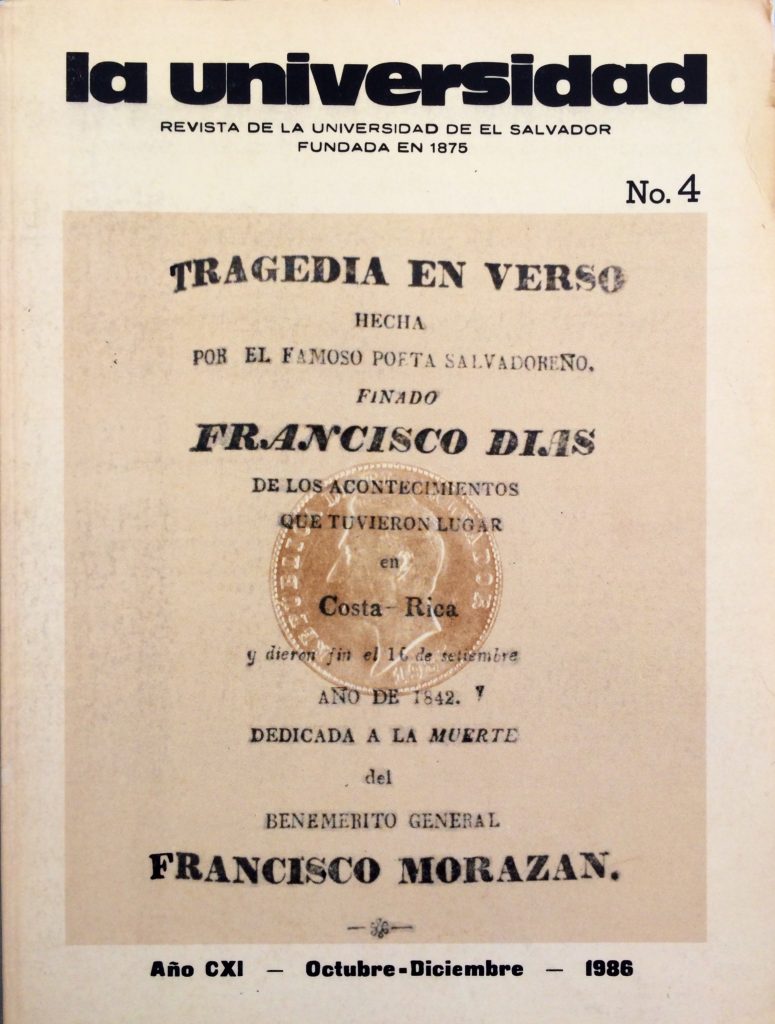 Francisco Díaz - Tragendia de Francisco Morazán