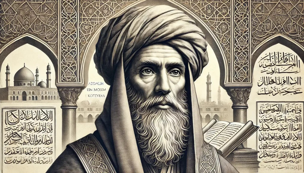 Abū Muḥammad ʿAbd Allāh ibn Muslim ibn Qutaybah al-Dīnawarī (828-889). Erudito árabe de origen persa, compilador de la tradición islámica en la época abasí