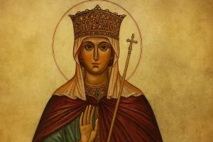 Adela Capeto o Adela de Messines, mundialmente conocida como Santa Adela La Princesa y Fundadora del Monasterio Benedictino