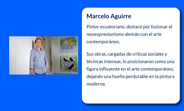 Marcelo Aguirre, El pintor ecuatoriano que fusiona el neoexpresionismo alemán con el arte contemporáneo