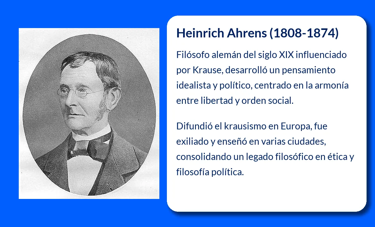 Heinrich Ahrens, El filósofo alemán seguidor de la obra de Krause