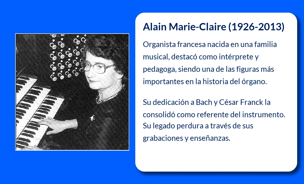 Alain Marie-Claire, La Maestra del Órgano que Conquistó el Mundo Musical