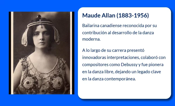 Maude Allan La bailarina canadiense que revolucionó la danza moderna