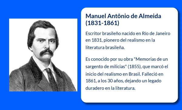 Manuel Antônio de Almeida, El escritor brasileño que dio vida al realismo en la literatura