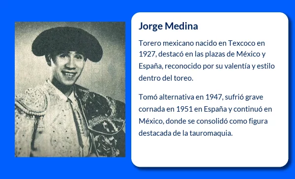 Jorge Medina, El matador que forjó su nombre en la arena de México y España