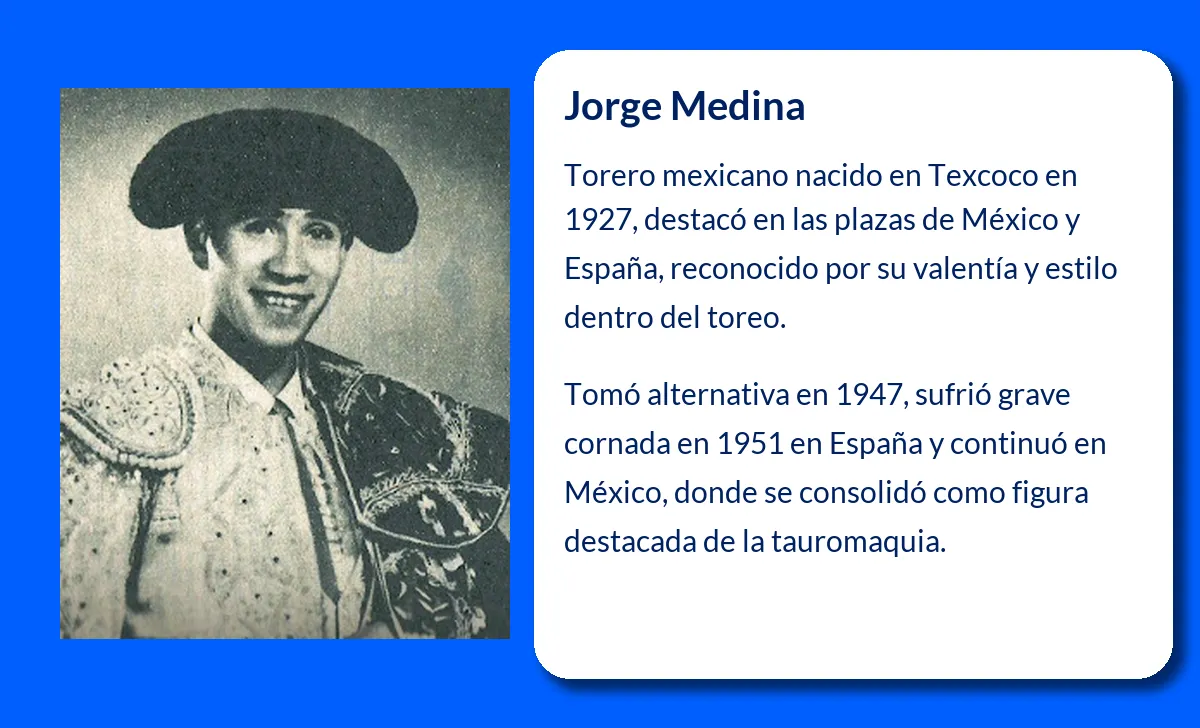 Jorge Medina, El matador que forjó su nombre en la arena de México y España