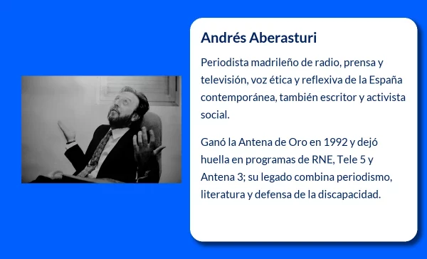 Andrés Aberasturi. La voz comprometida del periodismo español