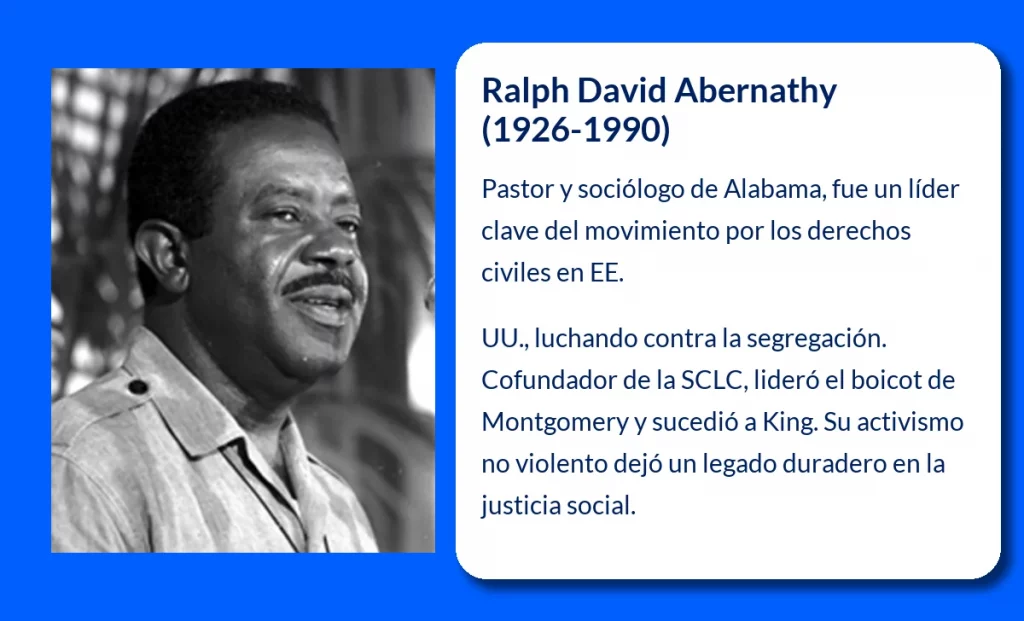 Ralph David Abernathy (1926-1990). El aliado imprescindible de Martin Luther King en la lucha por los derechos civiles