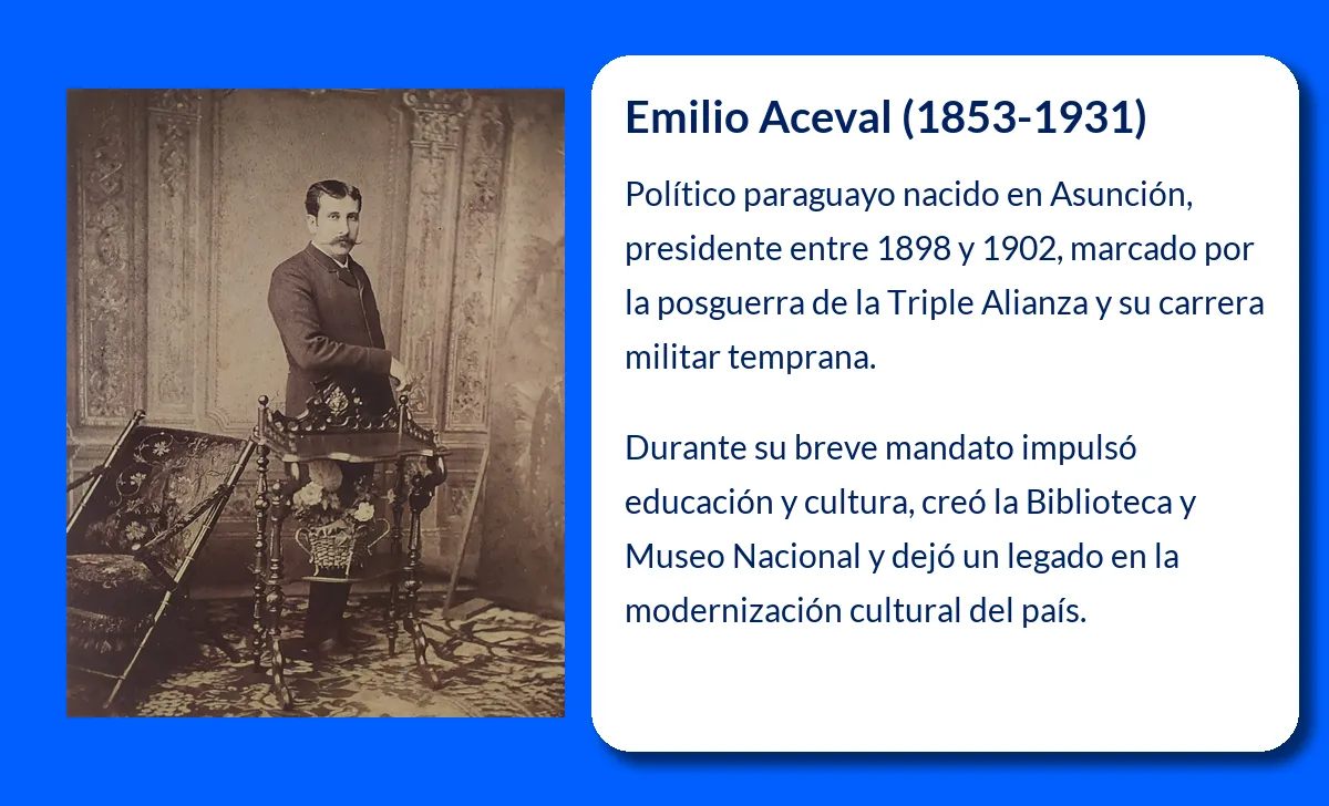 Emilio Aceval. El breve mandato que marcó la educación y cultura de Paraguay
