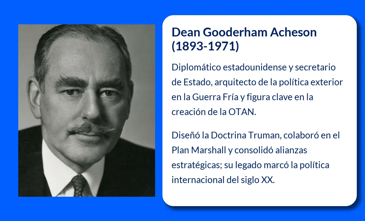 Dean Gooderham Acheson. El arquitecto de la política exterior estadounidense en la Guerra Fría