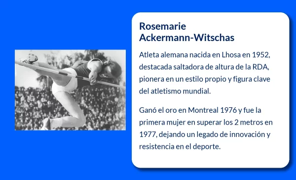 Rosemarie Ackermann-Witschas. La gran saltadora de altura de la RDA