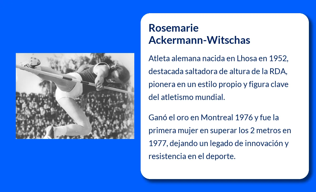 Rosemarie Ackermann-Witschas. La gran saltadora de altura de la RDA