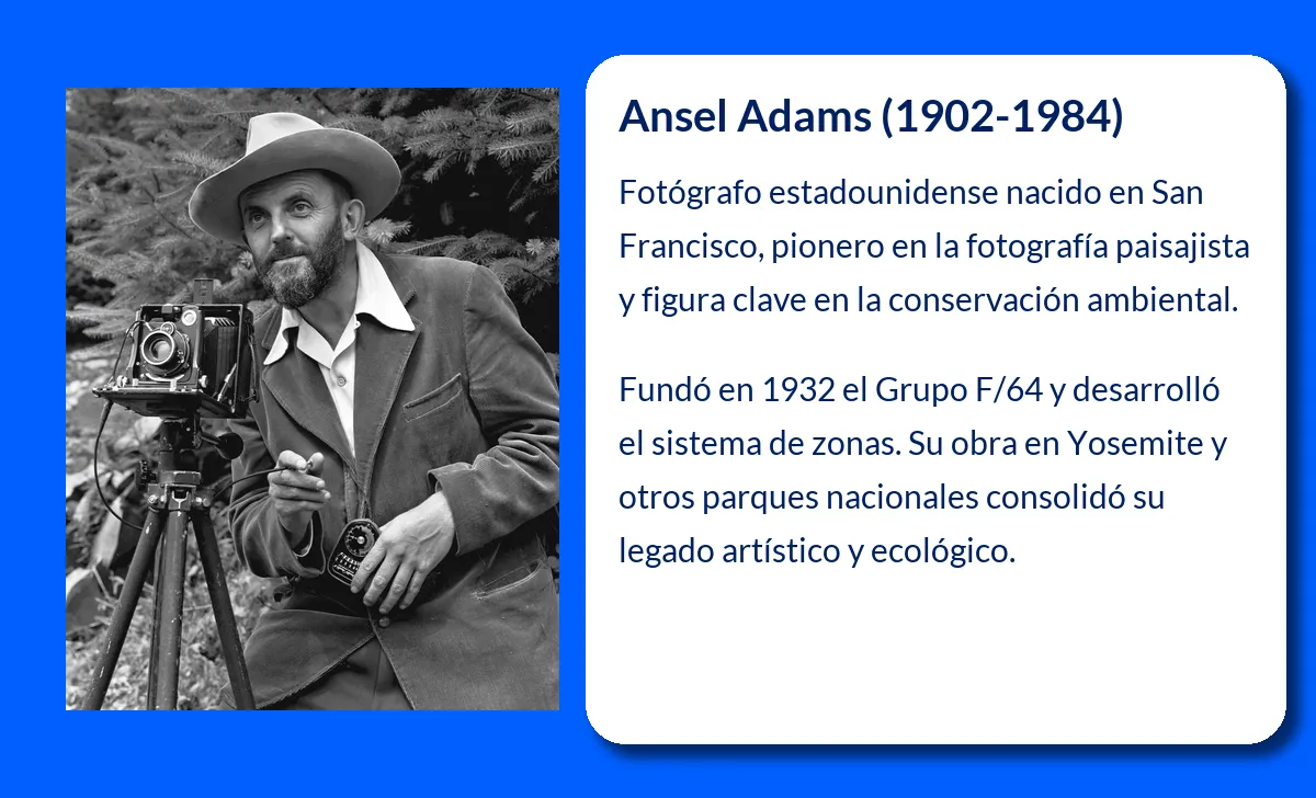 Ansel Adams. El maestro de la fotografía paisajista estadounidense