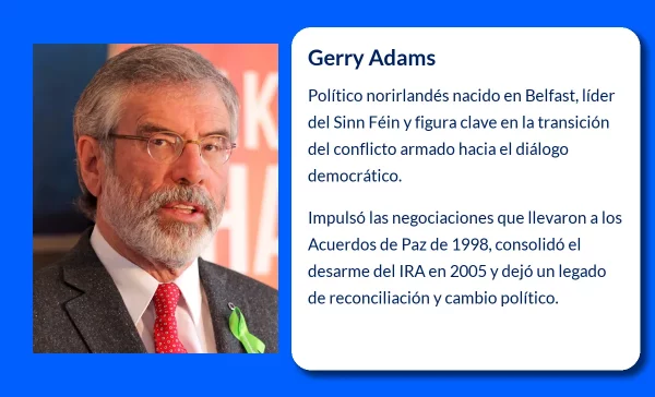 Gerry Adams. El arquitecto del cambio político en Irlanda del Norte
