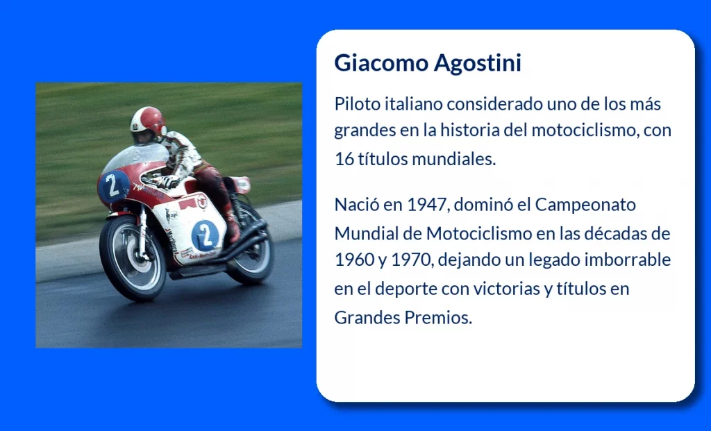 Giacomo Agostini (1947-VVVV): El Rey de las Dos Ruedas y Su Legado Inquebrantable