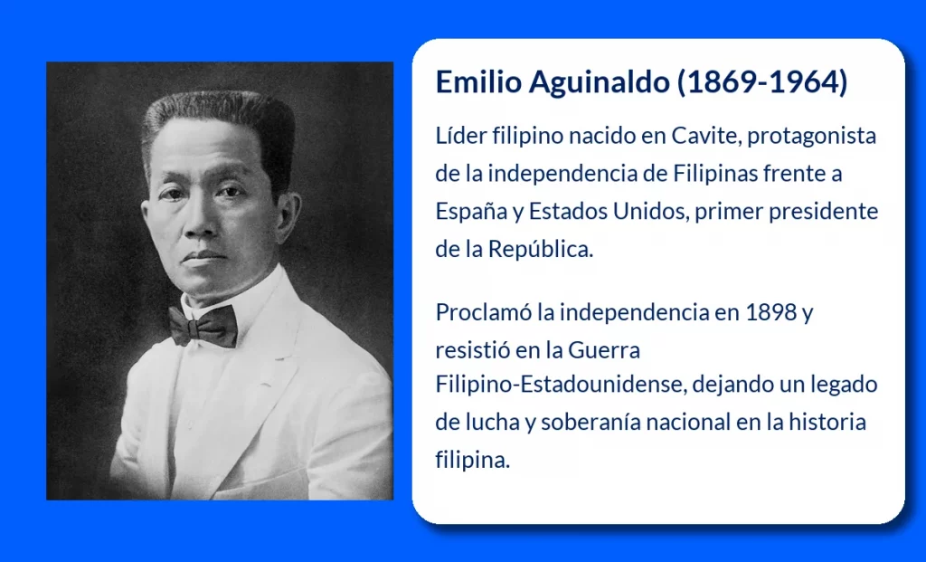 Emilio Aguinaldo (1869-1964): El Líder Filipino que Luchó por la Independencia de su País
