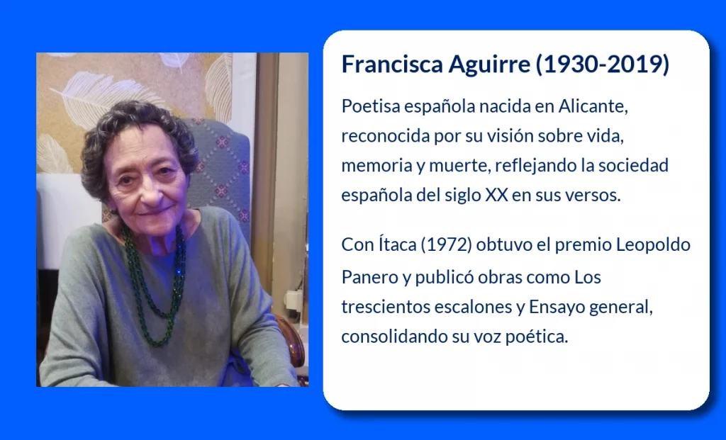 Francisca Aguirre (1930-2019): La poetisa española que plasmó la esencia de la vida a través de sus versos