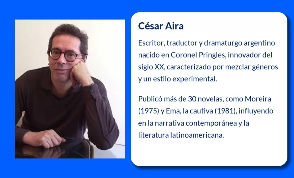 César Aira (1949-VVVV): El narrador argentino que revolucionó la literatura con su originalidad