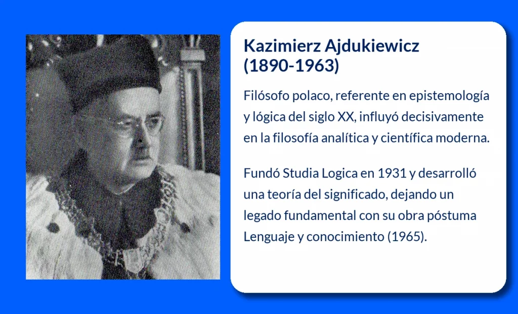 Kazimierz Ajdukiewicz (1890-1963): El filósofo que dejó su huella en la epistemología y la lógica