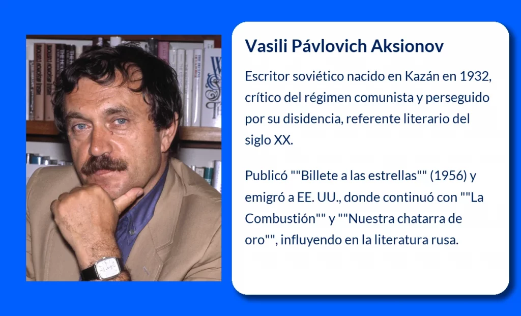 Vasili Pávlovich Aksionov (1932-VVVV): El narrador soviético que desafió los límites de su tiempo