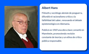 Albert Hans (1921-VVVV): El filósofo alemán que introdujo el racionalismo crítico en la cultura alemana