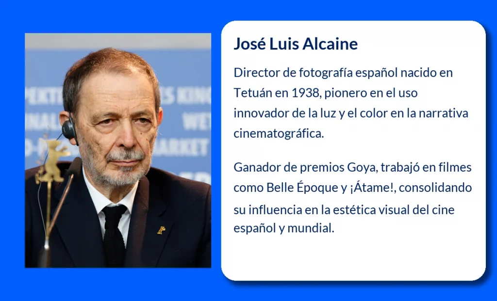José Luis Alcaine (1938-VVVV): El arte visual que transformó el cine español