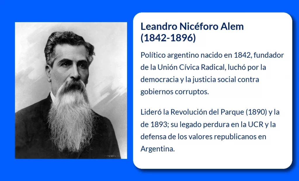 Leandro Nicéforo Alem (1842-1896): El líder revolucionario que forjó la Unión Cívica Radical