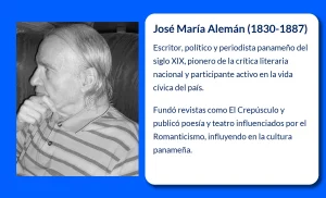 José María Alemán (1830-1887): El escritor y político panameño que dejó una huella en la historia literaria
