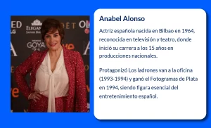 Anabel Alonso (1964-VVVV): La actriz que conquistó la televisión y el teatro español