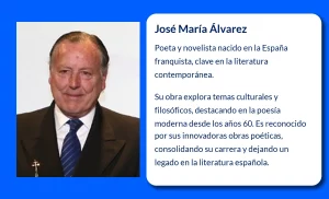José María Álvarez (1942-VVVV): Poeta y novelista de la renovación cultural española