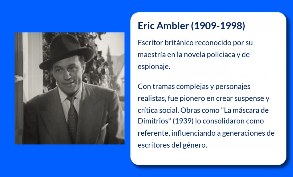 Eric Ambler (1909-1998): El maestro de la novela policiaca británica