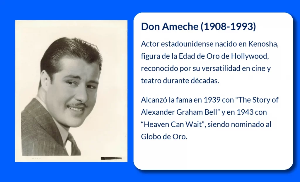 Don Ameche (1908-1993). El actor que dejó huella en el cine y teatro de Hollywood