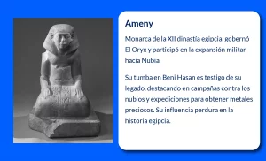 Ameny (ca. 1955-1929 a.C.): Un nomarca destacado de la XII dinastía egipcia