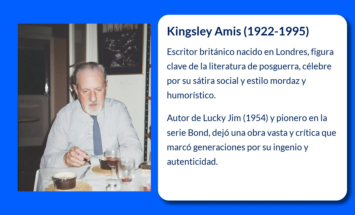 Kingsley Amis. El escritor británico que revolucionó la literatura de la posguerra