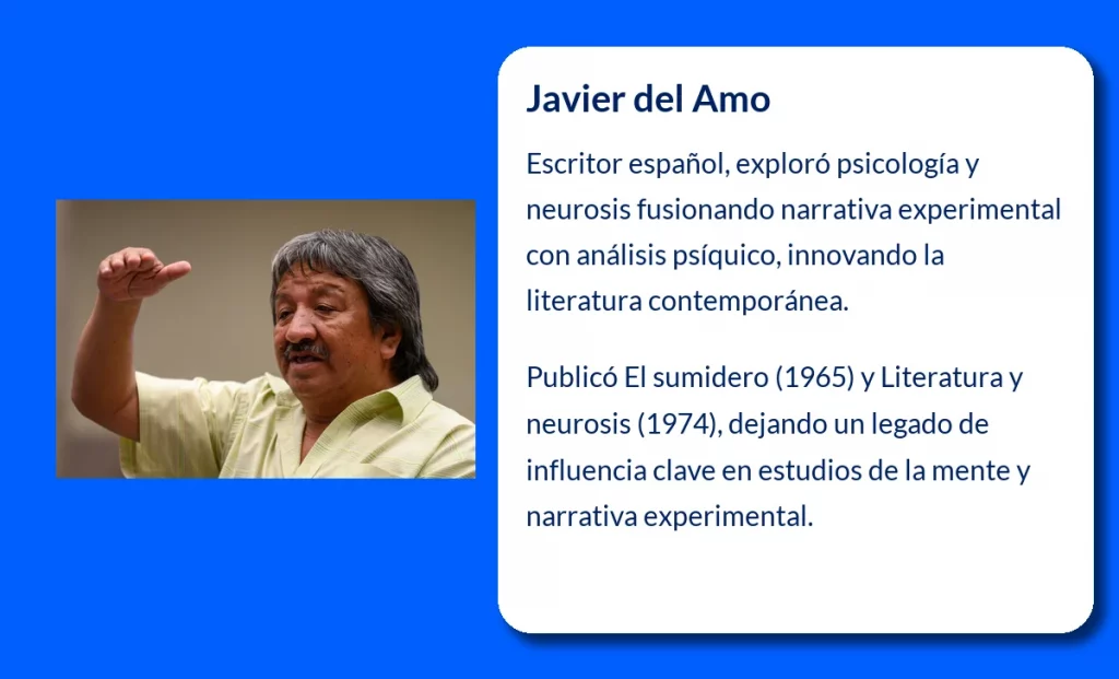 Javier del Amo (1944-VVVV). El escritor y abogado que unió la narrativa experimental con la psiquiatría