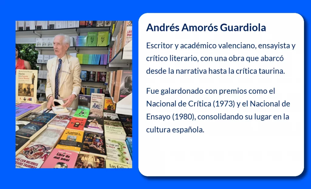 Andrés Amorós Guardiola (1941-VVVV). El escritor que combinó literatura