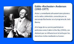 Eddie "Rochester" Anderson (1905-1977). El carismático actor estadounidense que brilló en cine