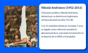 Nikolái Andriánov (1952-2011): El titán soviético de la gimnasia que marcó una era olímpica