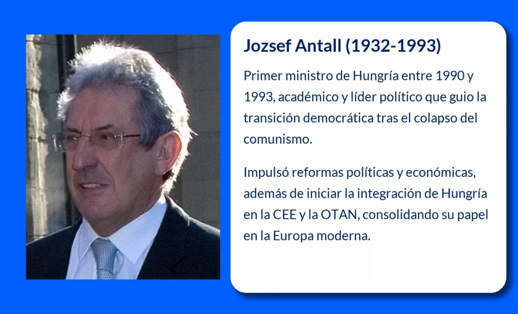 Jozsef Antall (1932-1993): El primer ministro húngaro que condujo a su país hacia la democracia europea