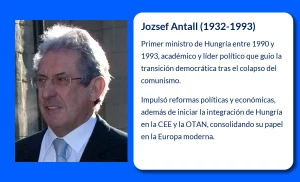 Jozsef Antall (1932-1993): El primer ministro húngaro que condujo a su país hacia la democracia europea
