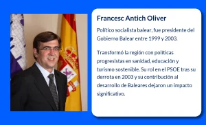 Francesc Antich Oliver (1958-VVVV). El líder socialista que transformó el Gobierno Balear
