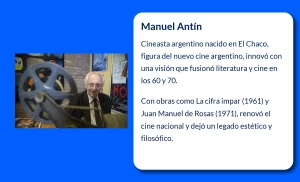 Manuel Antín (1926-VVVV): El cineasta argentino que redefinió la mirada del séptimo arte