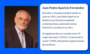 Juan Pedro Aparicio Fernández (1941-VVVV): Un referente de la narrativa española y la literatura de viajes