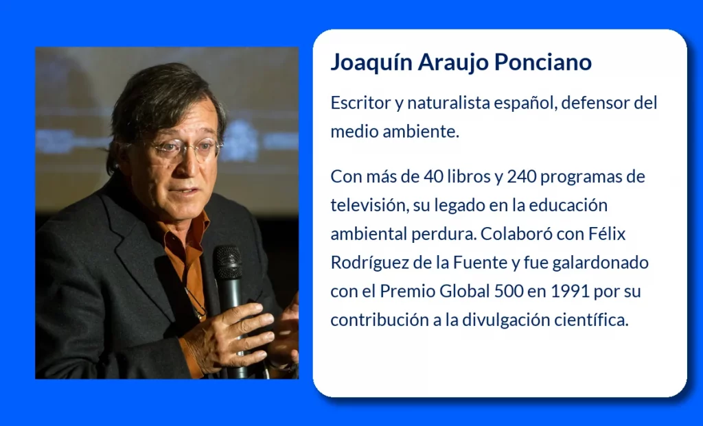 Joaquín Araujo Ponciano (1947-VVVV): El escritor
