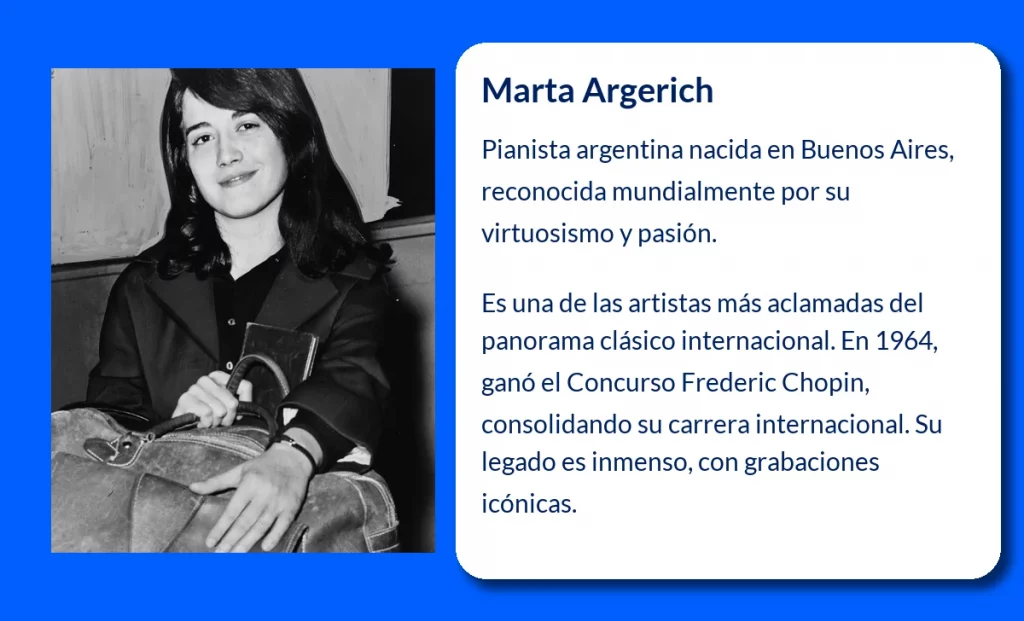 Marta Argerich (1941-VVVV): La pianista argentina que cautivó al mundo con su virtuosismo