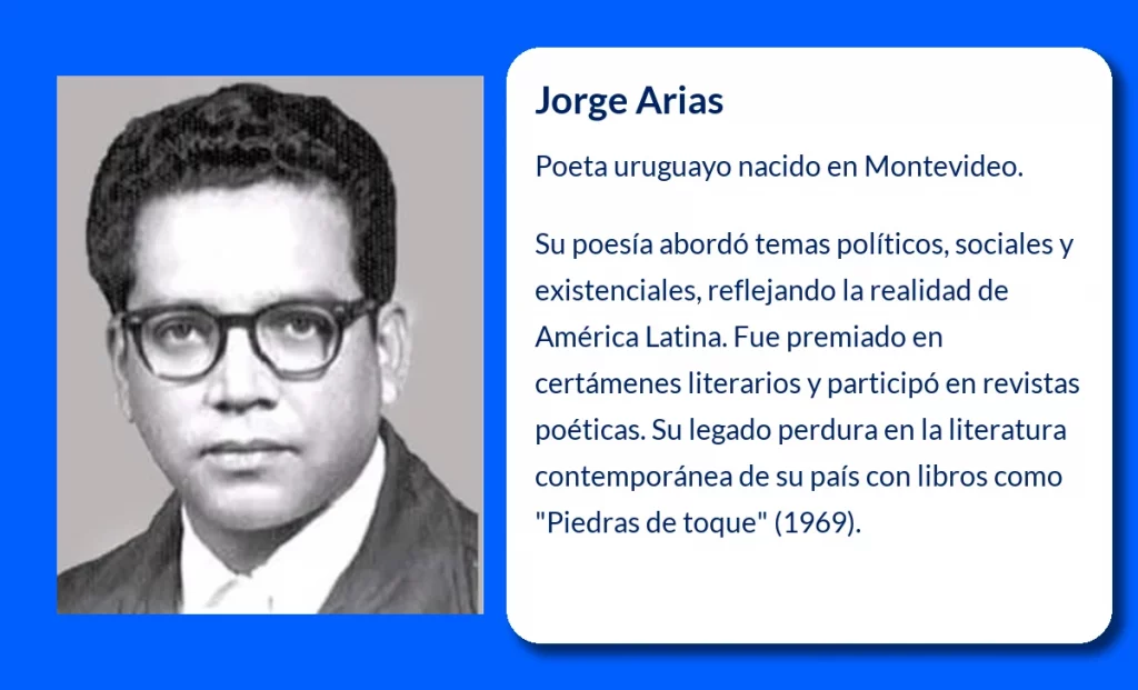 Jorge Arias (1931-VVVV). El poeta uruguayo que dejó huella en la literatura contemporánea