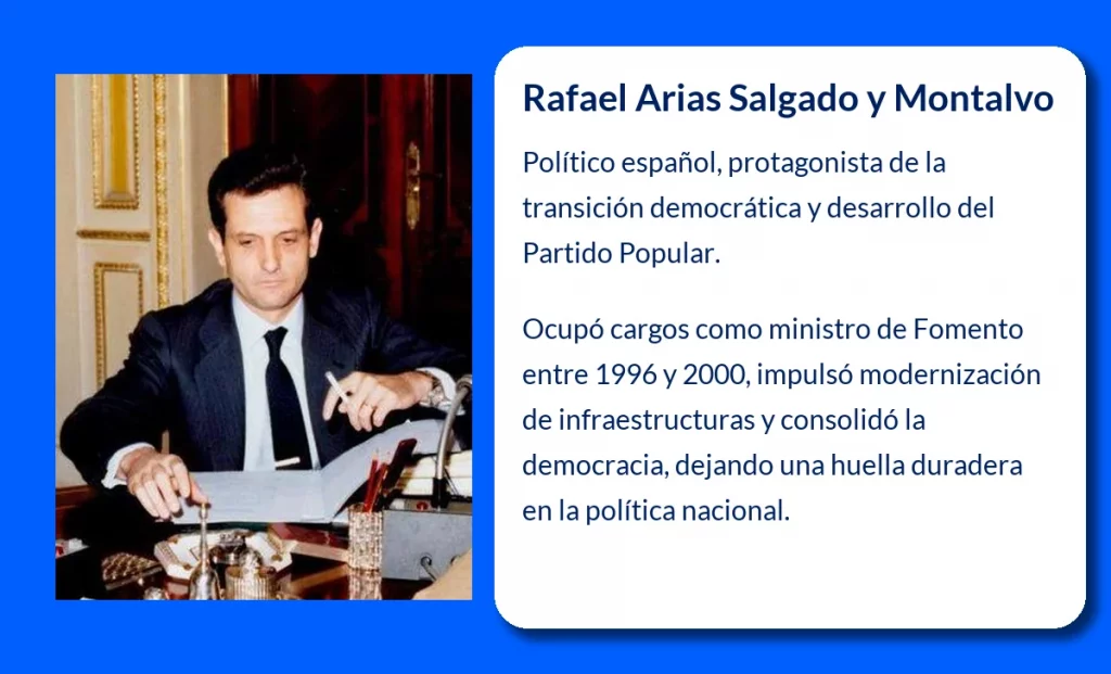 Rafael Arias Salgado y Montalvo (1942-VVVV). El político español que dejó huella en los gobiernos de transición y en la política del Partido Popular
